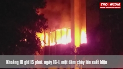Video: Cận cảnh tòa nhà dầu khí bốc cháy ngùn ngụt giữa TP Thanh Hóa