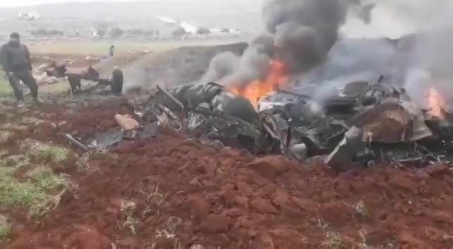 video may bay quan su syria bi ban ha 2 phi cong tu vong