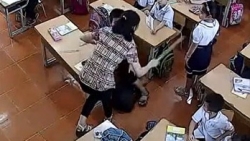 Phẫn nộ clip cô giáo đánh liên tiếp vào đầu học sinh lớp 2 Hải Phòng