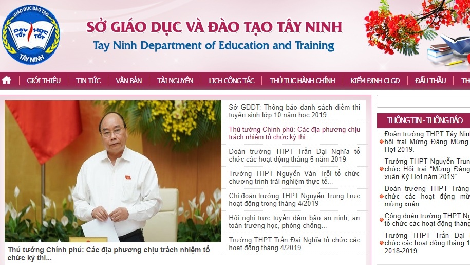diem chuan lop 10 o tay ninh nam 2019
