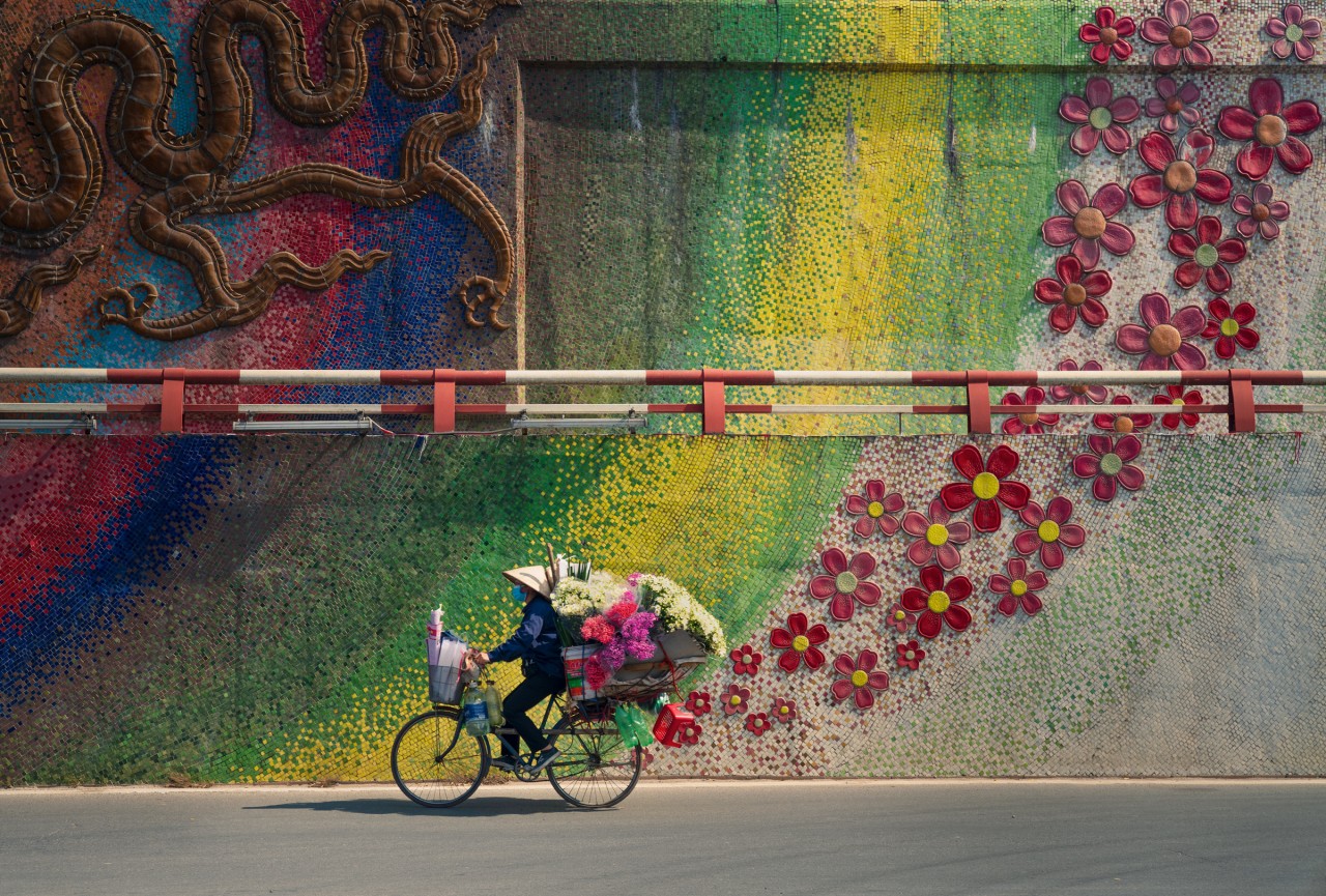 Ảnh xe đạp hoa Hà Nội đoạt giải quốc tế