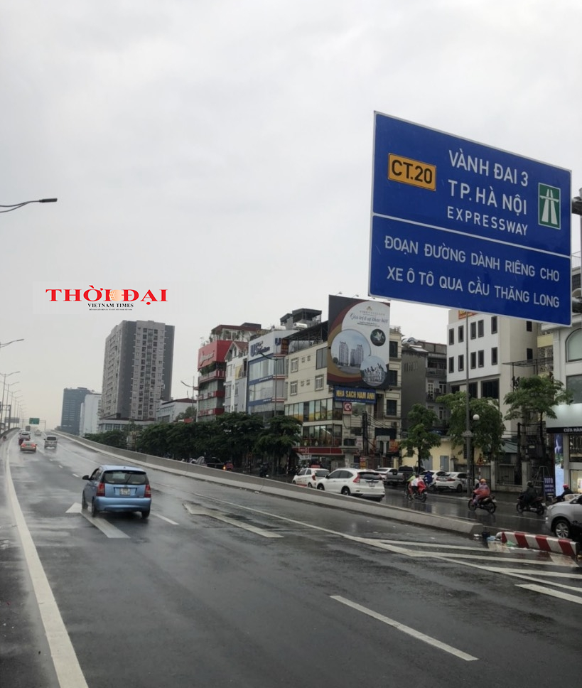 Gỡ lệnh cấm xe đường vành đai 3 trên cao đoạn Mai Dịch - cầu Thăng Long