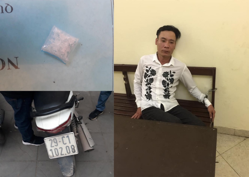 Bắt giữ đối tượng đi xe biển giả mang ma túy