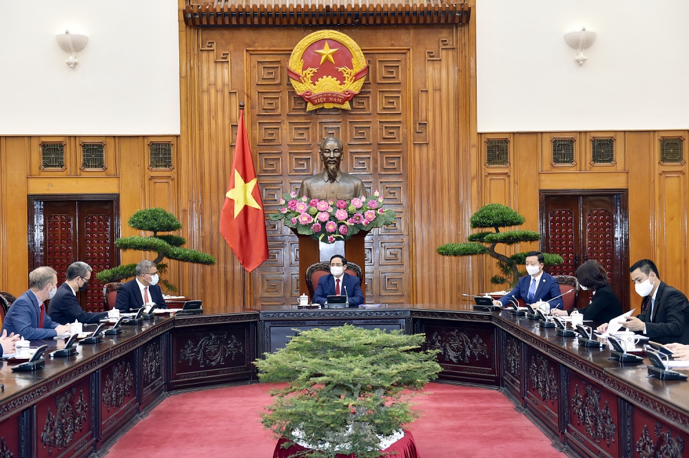 Thủ tướng Chính phủ Phạm Minh Chính tiếp Chủ tịch COP26
