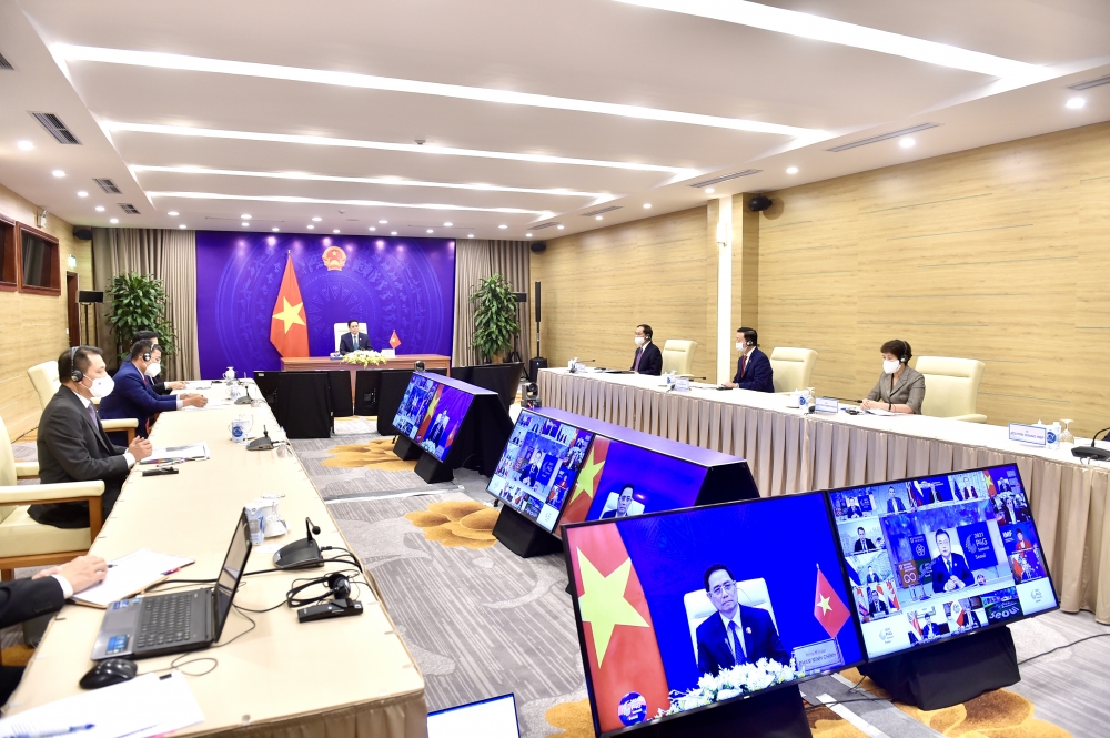 Thủ tướng Phạm Minh Chính: Giải quyết hài hòa giữa nhu cầu cấp bách phục hồi kinh tế và phát triển bền vững Thủ tướng Phạm Minh Chính: Giải quyết hài hòa giữa nhu cầu cấp bách phục hồi kinh tế và phát triển bền vững