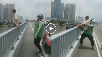 Năng lượng tích cực: Tài xế xe ôm công nghệ giải cứu người đàn ông có ý định tự tử trên cầu