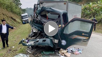 Toàn cảnh vụ tai nạn kinh hoàng giữa container và xe tải khiến 1 người thương vong