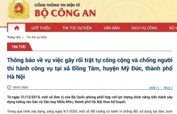 bo cong an thong bao ve le tang 3 chien si hi sinh o dong tam