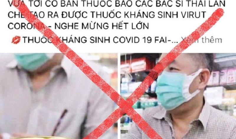 phat 10 trieu dong co gai rao ban thuoc khang sinh covid 19 tren facebook