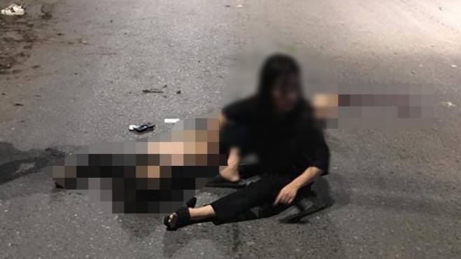 thai nguyen xe may kep 5 tong vao dai phan cach 4 nam sinh tu vong