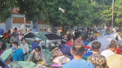 Hà Nội: Chợ Tó Đông Anh cháy dữ dội, tiểu thương hốt hoảng ôm đồ bỏ chạy