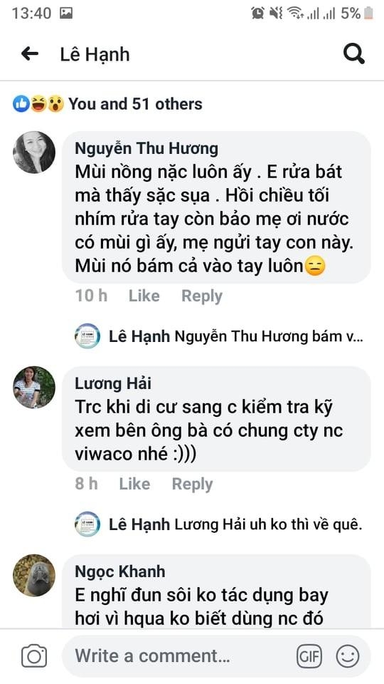 nguoi dan ha noi lo lang vi nuoc co mui la se tien hanh lay mau nuoc de phan tich