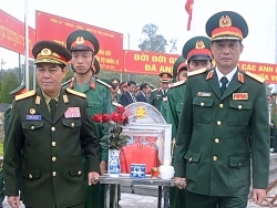 Điện Biên đón nhận, truy điệu và an táng hài cốt liệt sĩ quân tình nguyện Việt Nam - Lào