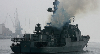 Tàu Nguyên soái Shaposhnikov của Hạm đội Thái Bình Dương thể hiện sức mạnh khó tin