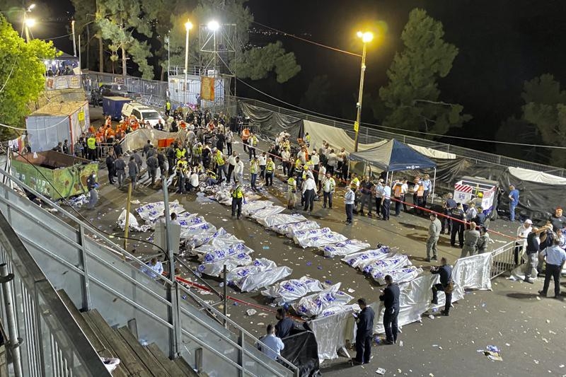 Giẫm đạp thương tâm trong lúc hành hương ở Israel, 45 người chết