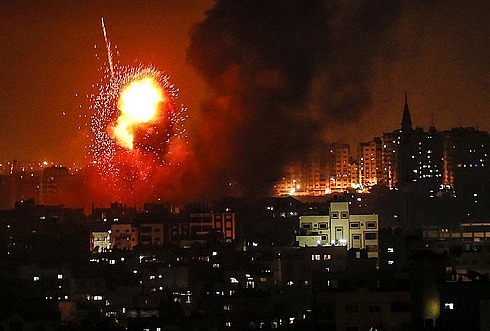 israel tiep tuc doi bao vao cac muc tieu cua hamas tai dai gaza