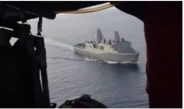 Hải quân Mỹ công bố video trinh sát cơ thách thức tàu Trung Quốc ở Biển Đông