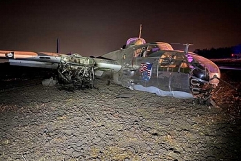 Máy bay ném bom B-25 bất ngờ gặp nạn tại Mỹ