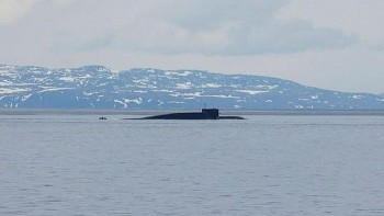 Tàu ngầm hạt nhân Hạm đội Phương Bắc phóng ngư lôi ở biển Barents