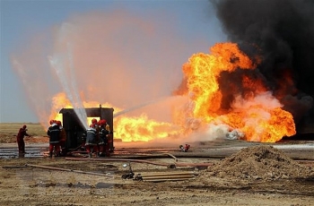 Iraq đã dập tắt được 2 giếng dầu bị các phần tử khủng bố phóng hỏa