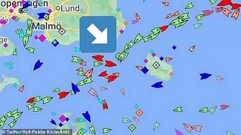 Hai tàu hàng lớn va chạm nhau trên Biển Baltic
