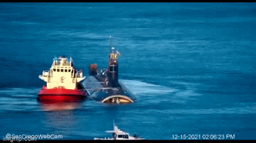 Tàu ngầm USS Connecticut Hoa Kỳ bị hư hỏng đã rời San Diego