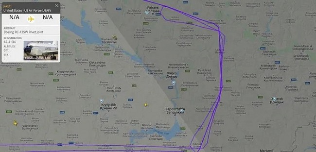 Máy bay trinh sát của Không quân Hoa Kỳ tiếp cận Donetsk