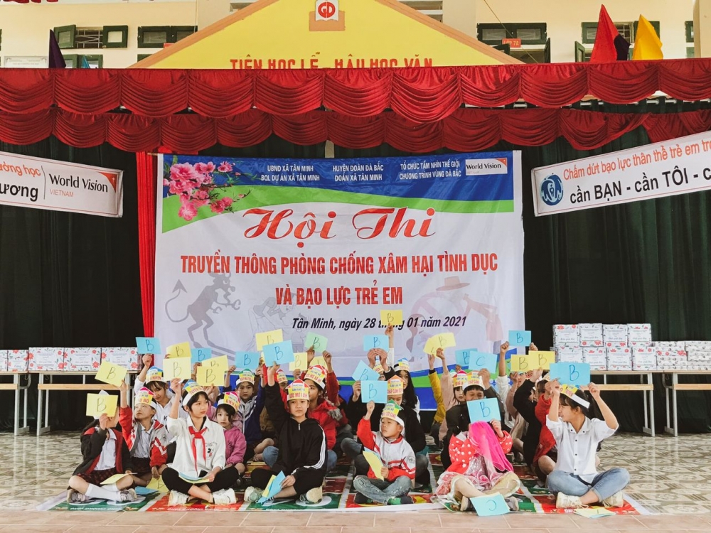 World Vision Việt Nam tổ chức hội thi phòng, chống xâm hại tình dục và bạo lực trẻ em ở Hoà Bình