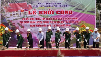 Khôi phục, tôn tạo di tích lịch sử cách mạng Lào với diện tích gần 1.000 m2 tại Hoà Bình