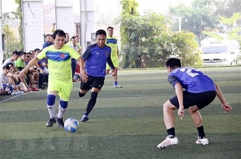 Công an Việt - Lào thắt chặt tình đoàn kết, hữu nghị bằng giao lưu bóng đá