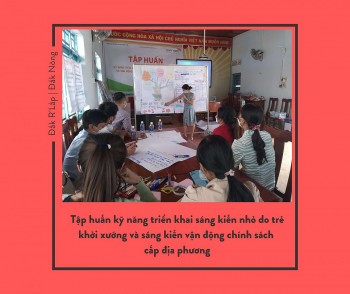 World Vision Việt Nam tập huấn hỗ trợ trẻ em Đắk Nông xây dựng sáng kiến