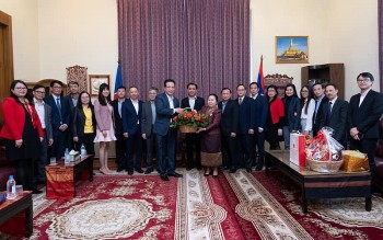 Đại sứ quán Việt Nam tại Nga chúc mừng Tết cổ truyền Lào