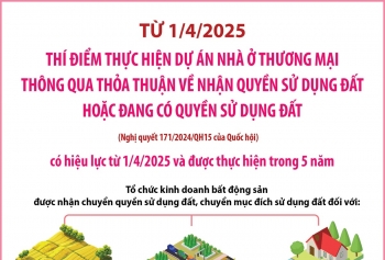Thí điểm thực hiện dự án nhà ở thương mại từ 1/4/2025
