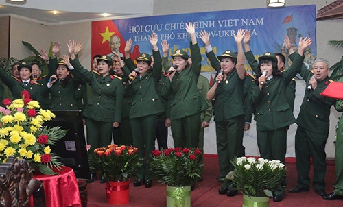 Hội CCB Việt Nam tại Ukraine thiết lập được mối quan hệ thắm tình đồng chí, anh em với Hội CCB nước sở tại