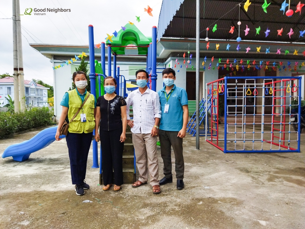 GNI hỗ trợ thiết bị sân chơi cho trường Mầm non Chi Thiết (Tuyên Quang)
