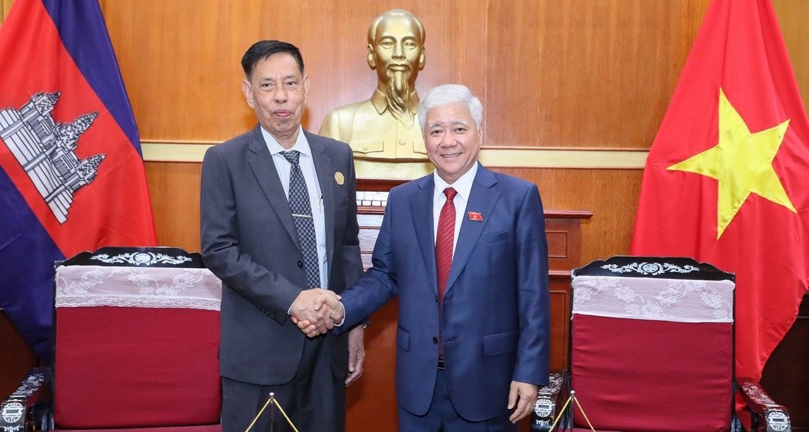 Tăng cường phối hợp giữa Ủy ban Trung ương Mặt trận Tổ quốc Việt Nam và Hội đồng Quốc gia Mặt trận Đoàn kết Phát triển Tổ quốc Campuchia