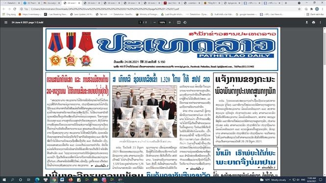 Báo chí Lào ca ngợi về tình hữu nghị vĩ đại, đoàn kết đặc biệt và hợp tác toàn diện Lào - Việt Nam