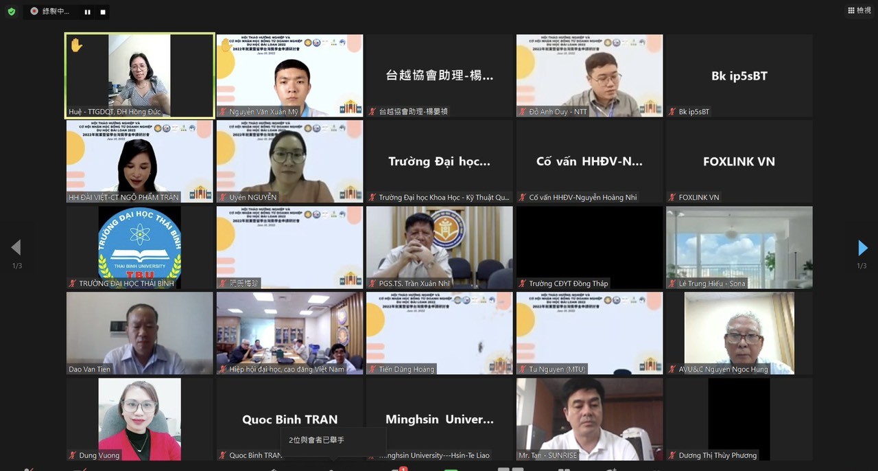 300 học bổng cho sinh viên Việt Nam tại Đài Loan (Trung Quốc)