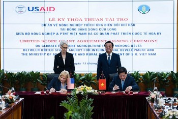 USAID tài trợ 50 triệu USD hỗ trợ Đồng bằng sông Cửu Long ứng phó biến đổi khí hậu