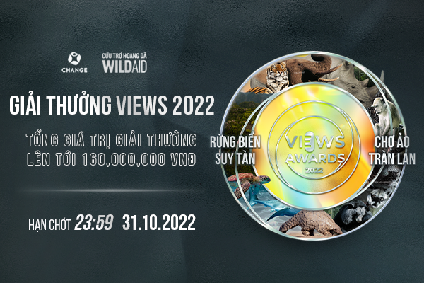 CHANGE, WildAid khởi động giải thưởng báo chí với chủ đề “Rừng biển suy tàn, Chợ ảo tràn lan