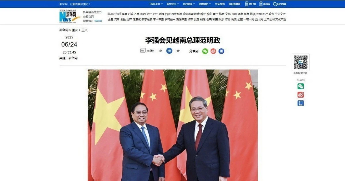 Trung Quốc đưa tin đậm nét hoạt động của Thủ tướng tại Hội nghị WEF Thiên Tân