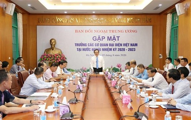 ban doi ngoai trung uong gap mat 31 truong co quan dai dien o nuoc ngoai nhiem ky 2020 2023