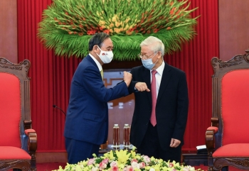 Tổng bí thư, Chủ tịch nước Nguyễn Phú Trọng tiếp Thủ tướng Nhật Bản