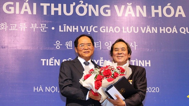 Người Việt Nam đầu tiên nhận giải thưởng văn hóa Sejong của Hàn Quốc
