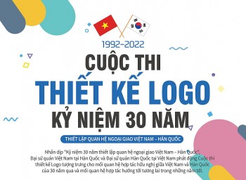 Phát động Cuộc thi thiết kế logo nhân kỉ niệm 30 năm quan hệ ngoại giao giữa Việt Nam – Hàn Quốc Phát động Cuộc thi thiết kế logo nhân kỉ niệm 30 năm quan hệ ngoại giao giữa Việt Nam – Hàn Quốc