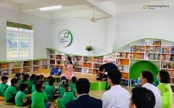 GNI xây dựng và thiết lập thư viện thân thiện tại trường Tiểu học Hợp Hòa (Tuyên Quang)