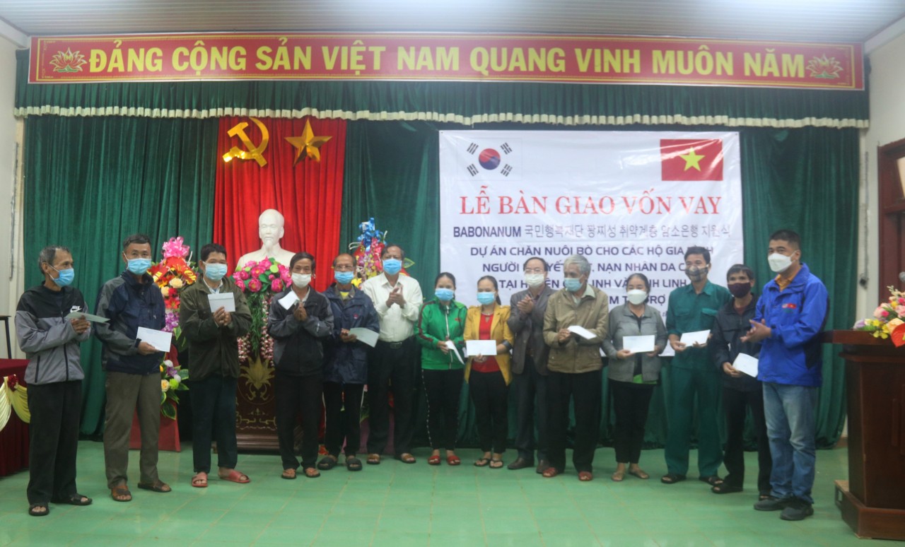 GCS hỗ trợ 11 gia đình gặp khó khăn tại huyện Gio Linh (Quảng Trị)