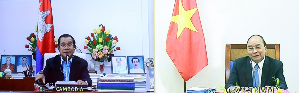 Thủ tướng Nguyễn Xuân Phúc và Thủ tướng Hun Sen vui mừng trước quan hệ láng giềng hữu nghị, hợp tác toàn diện Việt Nam - Campuchia