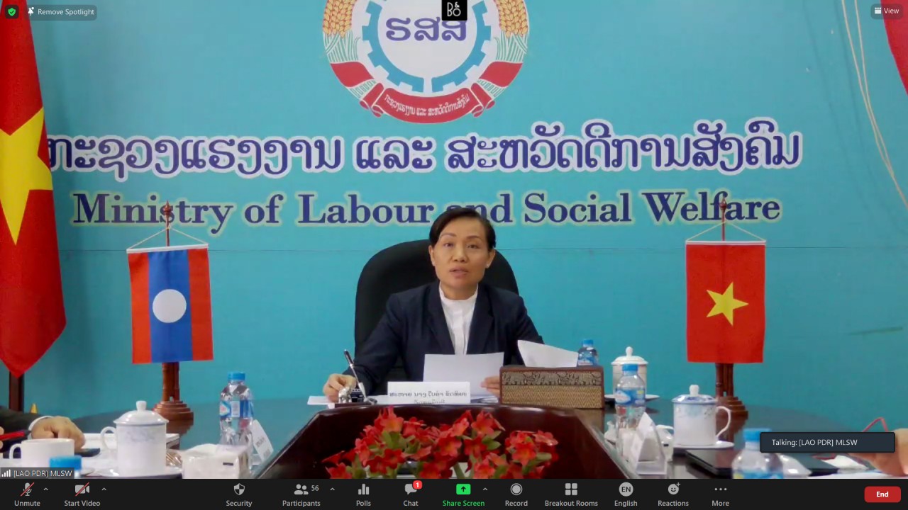 Việt Nam - Lào tăng cường mở rộng hợp tác trong lĩnh vực lao động và phúc lợi xã hội