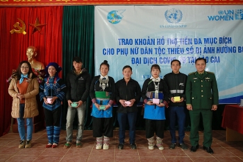 600 hộ nghèo và dân tộc thiểu số tại Lào Cai bị ảnh hưởng COVID-19 được UN Women hỗ trợ